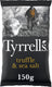 Tyrrells black truffle sea salt - chips - 8x150 gram