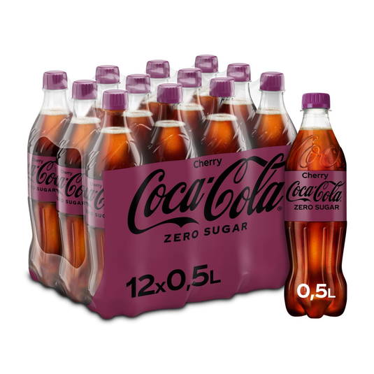 Coca-cola zero cherry pet (12x 50cl)