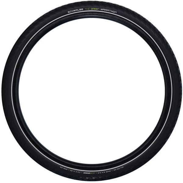 Load image into Gallery viewer, Schwalbe green marathon - wired - addix eco - greenguard - 27.5x1.65 - black + reflex

