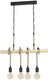 Eglo youngstown hanglamp - e27 - 70 cm - zwart bruin