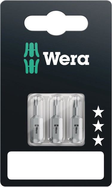 Wera 840 1 z set sb sis inbus-bit 2.0 mm, 2.5 mm, 3 mm gereedschapsstaal gelegeerd, taai d 6.3 3 stuk(s)