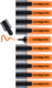Edding 345 highlighter - oranje - 10 markeerstiften - beitelpunt 2-5 mm - ideaal voor heldere markeringen en accentuering van tekstfragmenten en notities