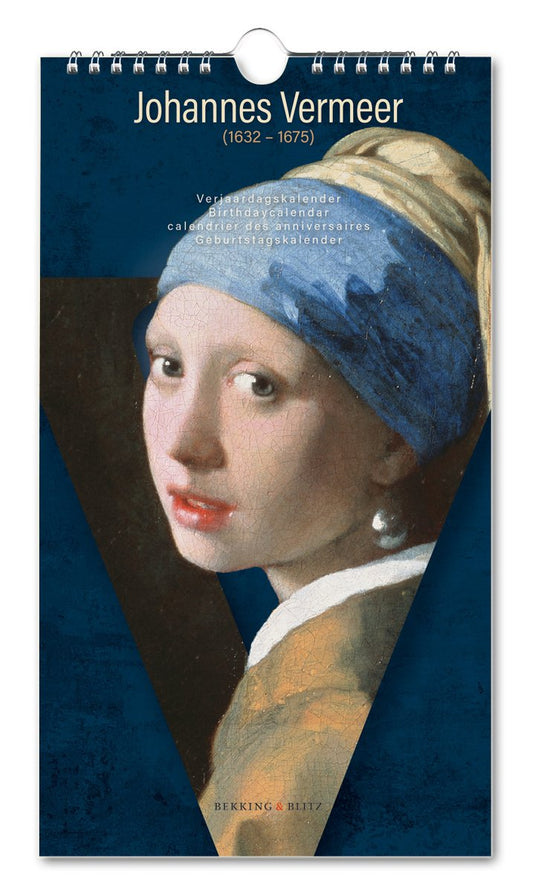 Bekking blitz – verjaardagskalender – kunstkalender – museumkalender – het meisje met de parel – johannes vermeer – mauritshuis den haag