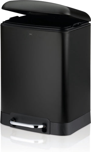 Kela afvalemmer, rvs, zwart, 6 l - | davino