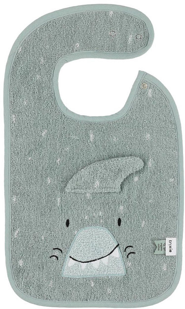 Trixie slab baby blauw katoen mr. shark verstelbaar - biologisch.