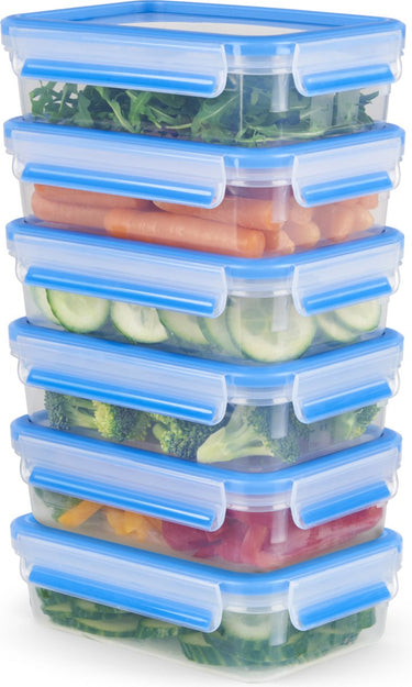 Tefal masterseal fresh n1031951 mealprep vershouddozenset - 6x 0,8l - 100% lekvrij - geschikt voor mealprep - stapelbaar