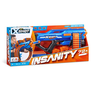 Load image into Gallery viewer, Zuru x-shot insanity mad mega barrel blaster (72 darts)
