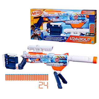 Afbeelding laden in galerijviewer, Nerf loadout arctic zerostriker blaster en 24 n1-darts
