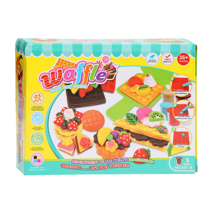 Afbeelding laden in galerijviewer, Kleiset wafels - 5 kleipotjes
