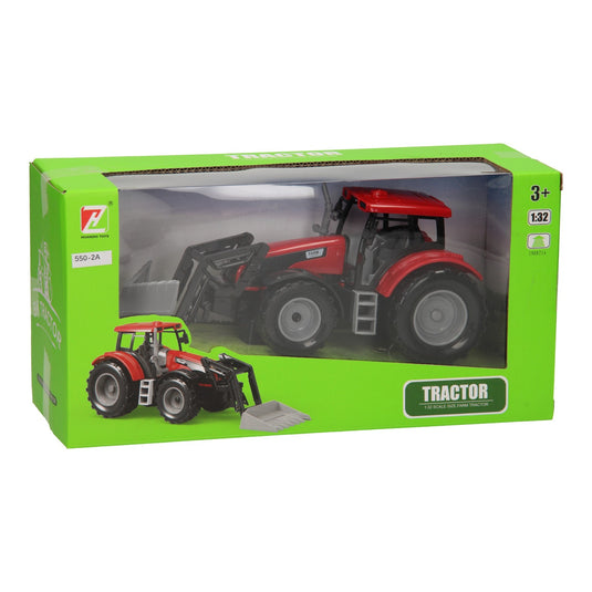 Tractor met voorlader 1:32