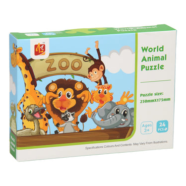 Lobbes puzzel dierentuin, 24st.
