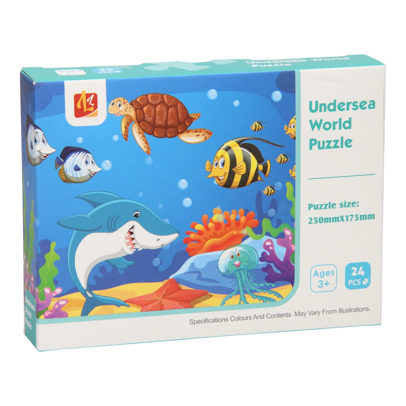 Load image into Gallery viewer, Lobbes puzzel onderwaterwereld, 24st.
