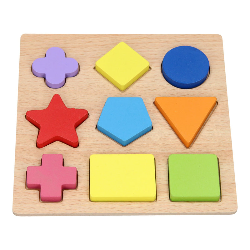 Cargue la imagen en el visor de la galería, Houten vormenpuzzel, 9st.
