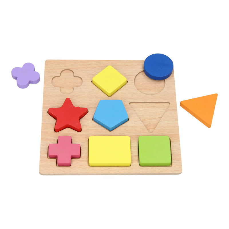 Cargue la imagen en el visor de la galería, Houten vormenpuzzel, 9st.
