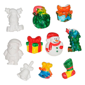 Gips gieten magneten - kerst