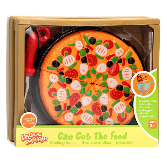 Snij eten in kist - pizza