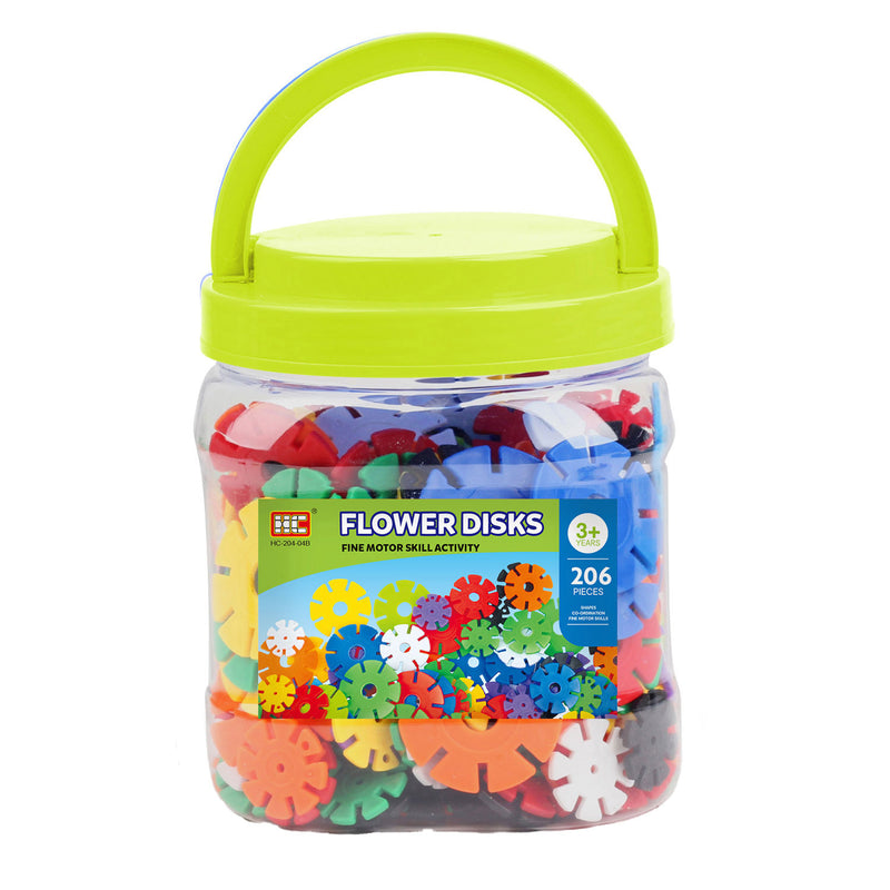 Afbeelding laden in galerijviewer, Bouwschijfjes in opbergbox, 206dlg.
