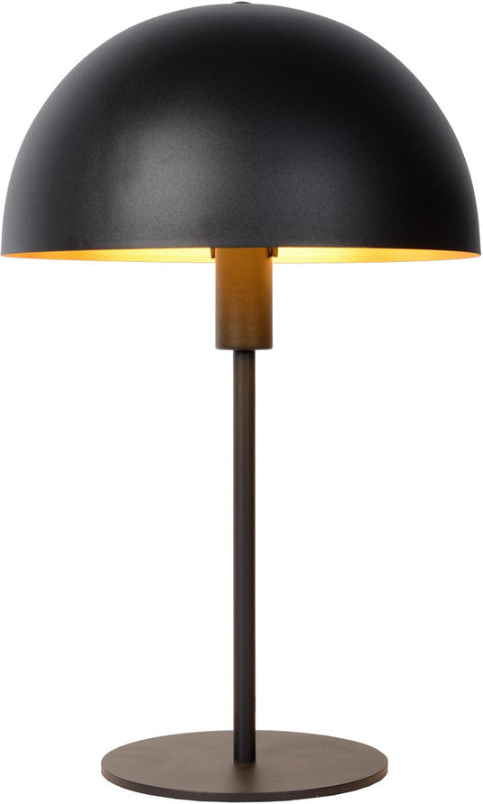 Lucide siemon - tafellamp - ø 25 cm - 1xe14 - zwart