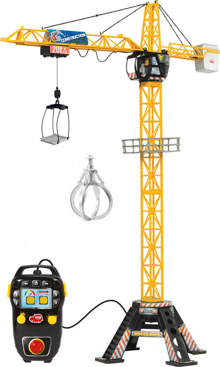 Dickie toys - giant constructie kraan 120 cm - speelgoedvoertuig