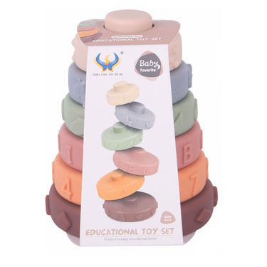 Baby stapeltoren pastel