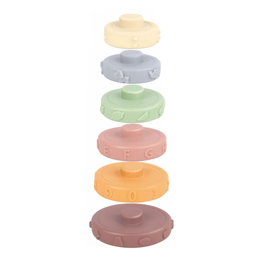 Baby stapeltoren pastel