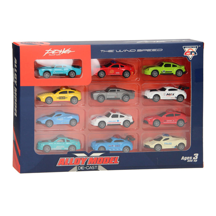 Load image into Gallery viewer, Lobbes speelgoed bv die-cast auto's speelset, 12dlg.
