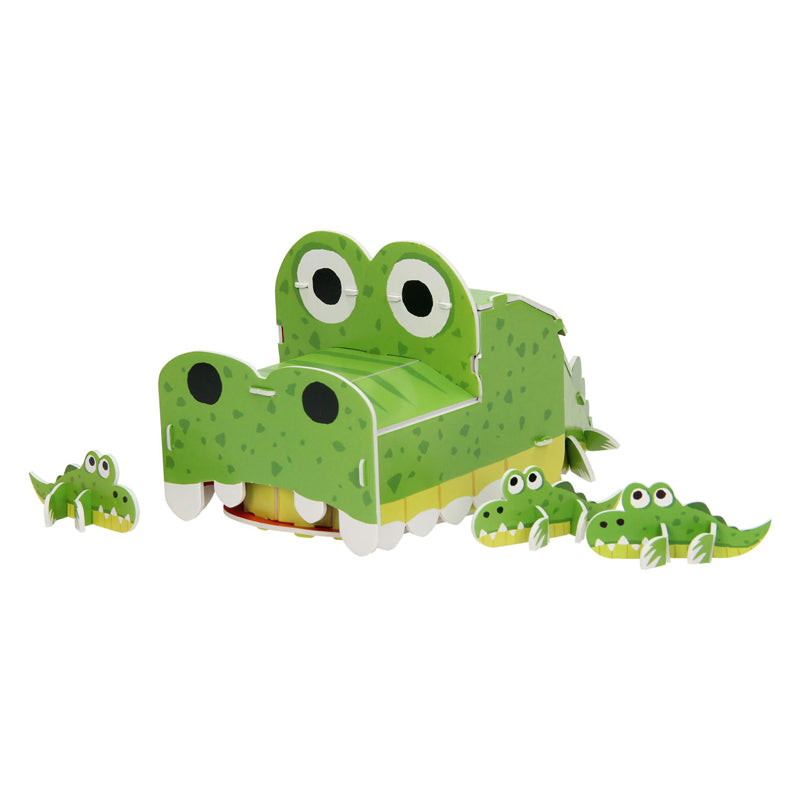 Load image into Gallery viewer, Bouwpakket 3d krokodil
