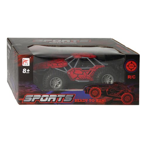 Rc auto met rookfunctie - rood