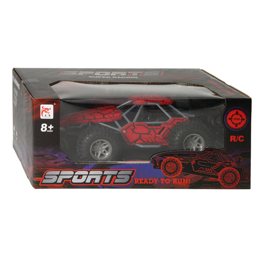 Lobbes speelgoed bv rc auto met rookfunctie - rood