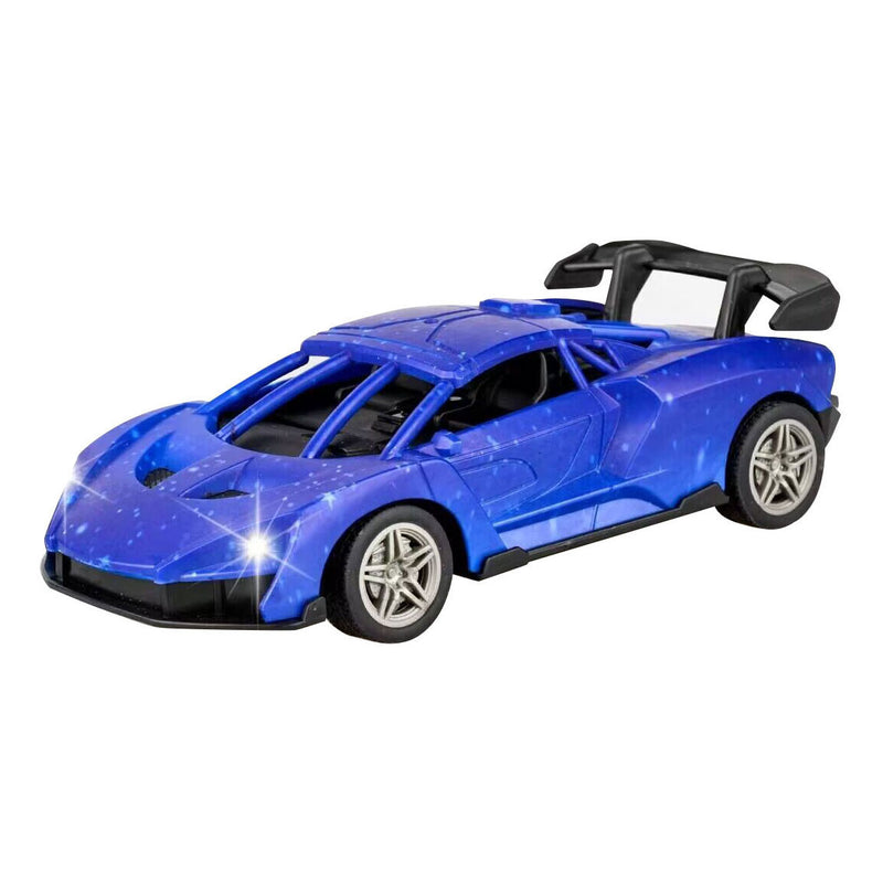 Afbeelding laden in galerijviewer, Lobbes speelgoed bv rc racewagen blauw zwart bestuurbare auto
