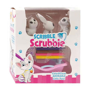 Scribble crubbie inkleurdiertjes met bad