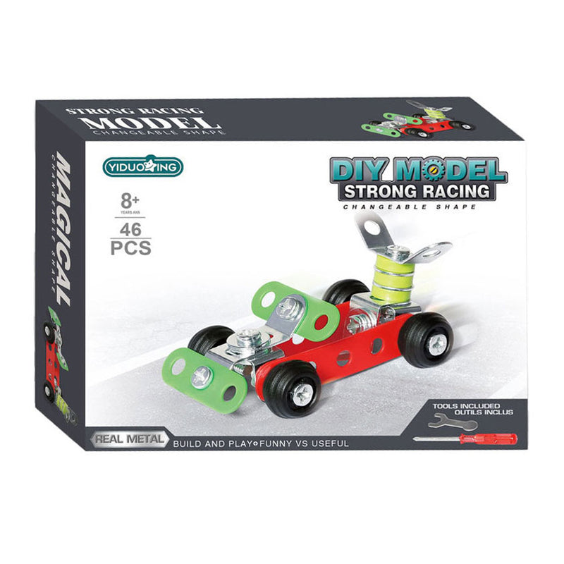 Load image into Gallery viewer, Metalen constructieset raceauto, 46dlg.
