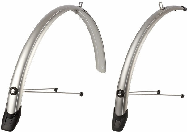 Load image into Gallery viewer, Polisport Spatbordset Towny 28 Inch 46 mm zilver
