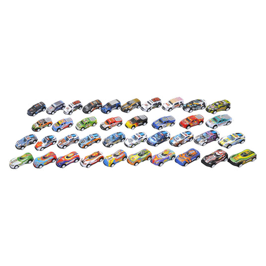 Lobbes die-cast auto's in opbergblik, 18dlg