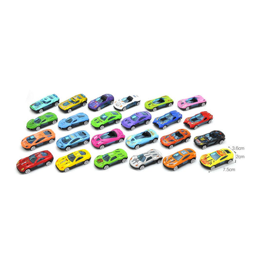 Lobbes die-cast auto's in opbergblik, 18dlg