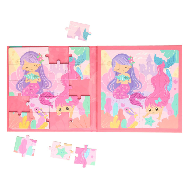 Load image into Gallery viewer, Magnetisch puzzelboek zeemeermin
