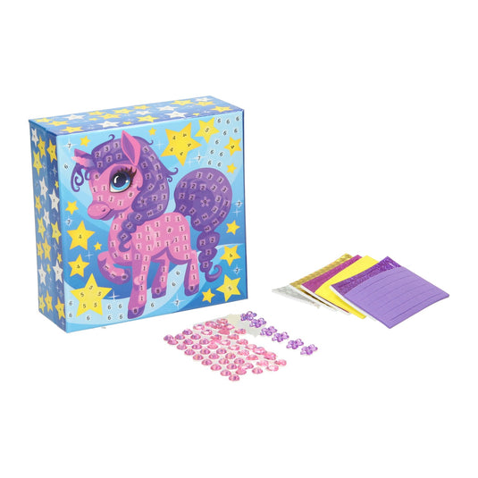 Mozaïek juwelendoos versieren eenhoorn