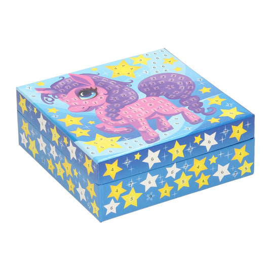 Mozaïek juwelendoos versieren eenhoorn