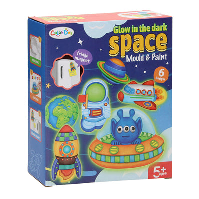 Gieten schilderen glow in the dark space