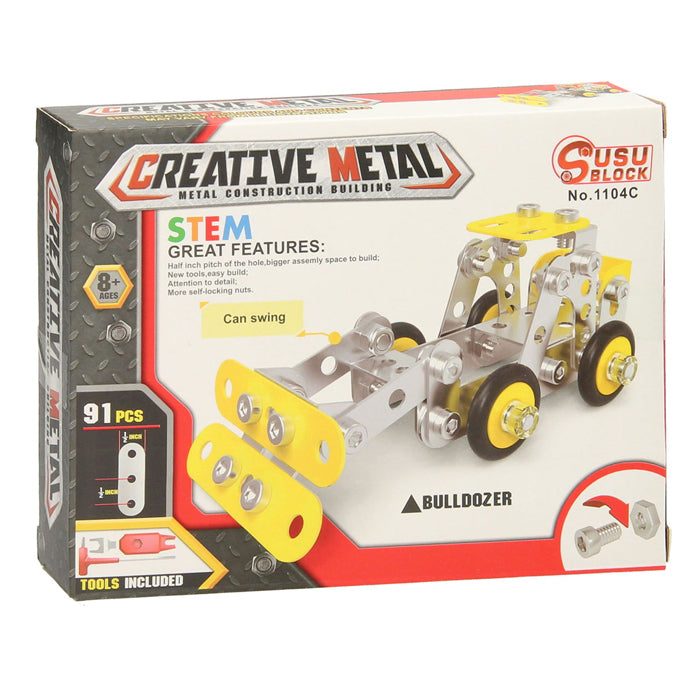 Chargez l'image dans la visionneuse de la galerie, Metalen bouwpakket constructie bulldozer
