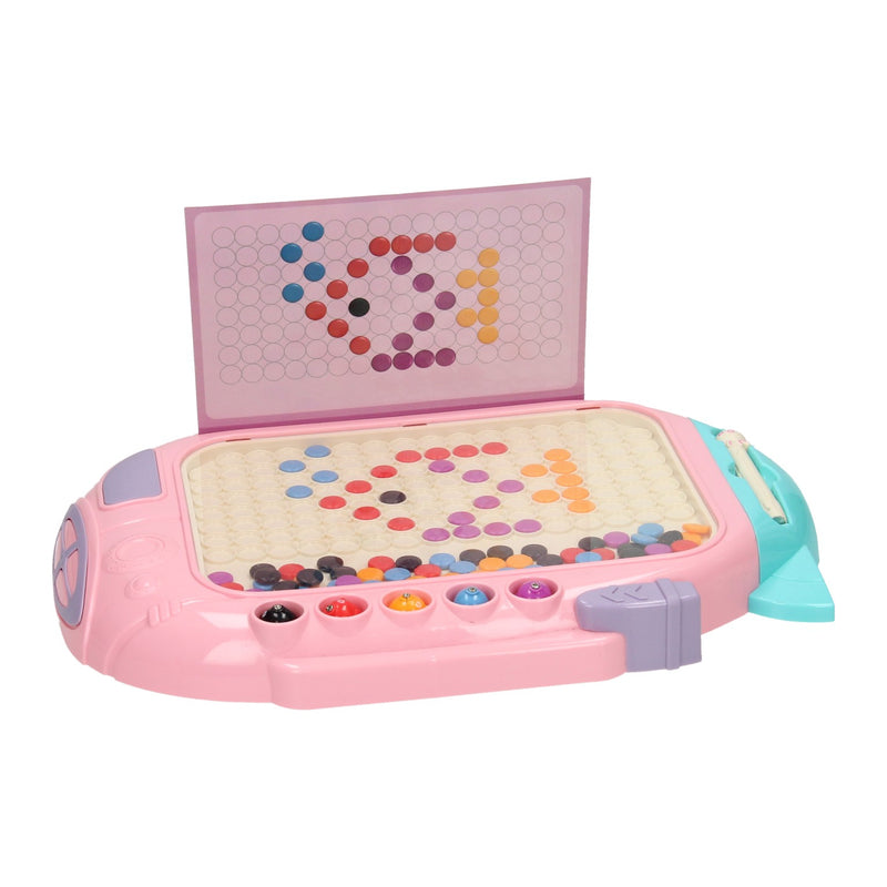 ギャラリービューアに画像をロードする, Lobbes speelgoed bv kleuren buttons spel met magnetische pen roze
