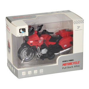 Pull-back motor rood met licht en geluid
