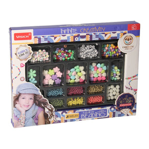 Sieraden maken kralenset pastel metallic