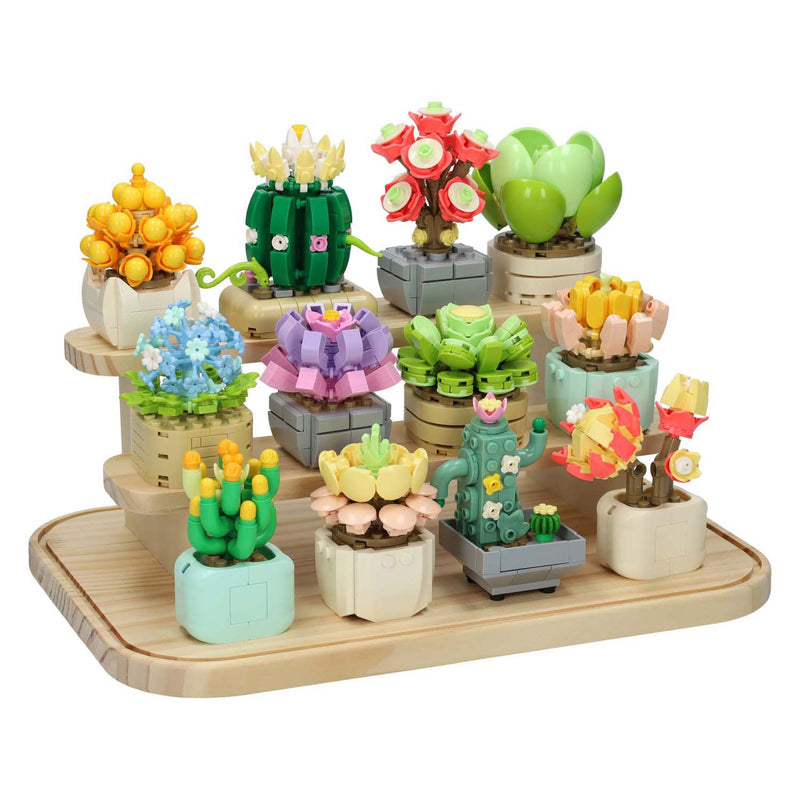 Load image into Gallery viewer, Bouwsteentjes set bloemen etalage
