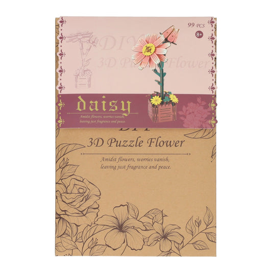 Lobbes houten 3d bouwpakket daisy flower - 99dlg.