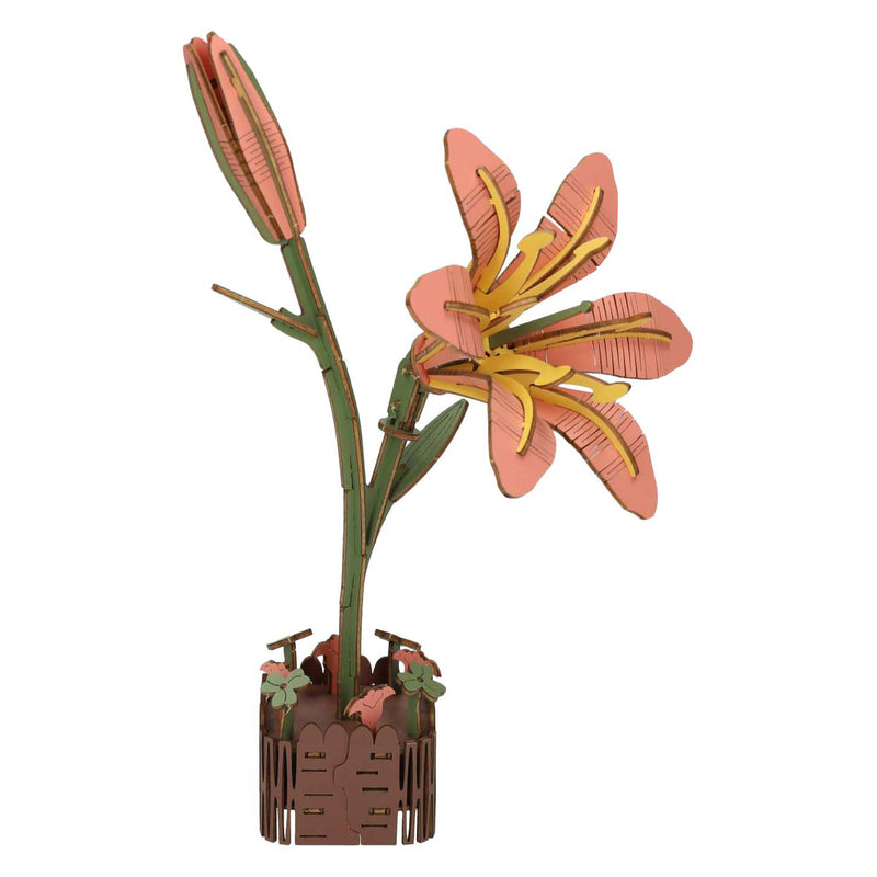 Load image into Gallery viewer, Lobbes houten 3d bouwpakket lelie - 71dlg.
