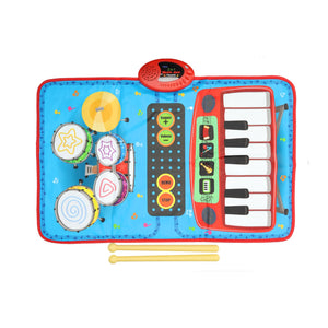 Lobbes muziek mat met piano drums