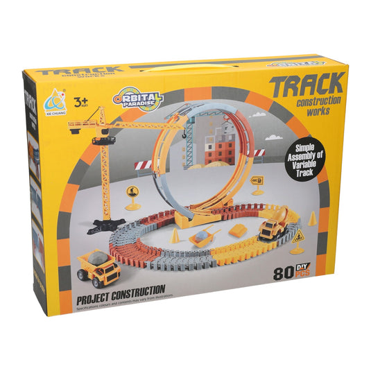 Lobbes speelgoed bv constructie track bouwset - 80dlg