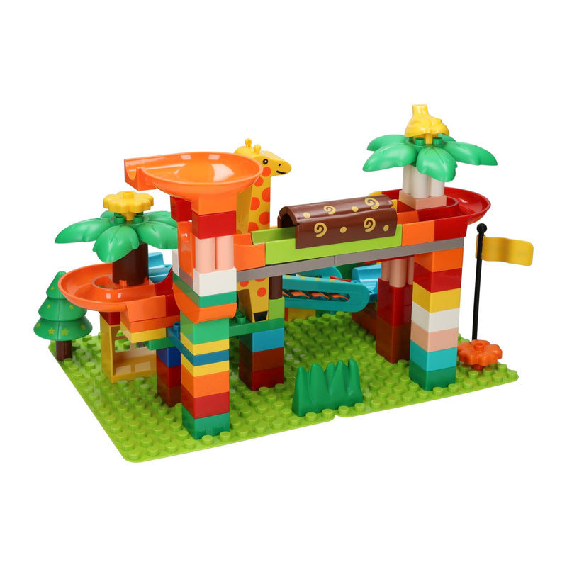 Load image into Gallery viewer, Bouwblokken muzikale ballenbaan jungle - 109dlg.
