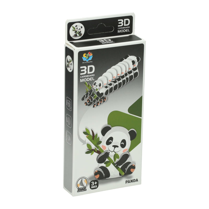 ギャラリービューアに画像をロードする, Diy 3d model puzzel - panda
